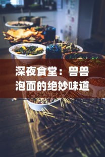 深夜食堂：兽兽泡面的绝妙味道，独特口感引爆味蕾之旅